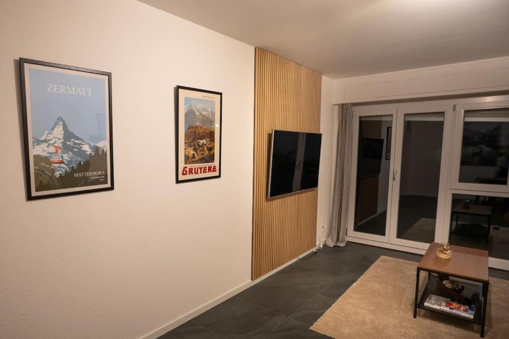 Appartement Spacieux Au Centre De La Gruyere Broc Luaran gambar